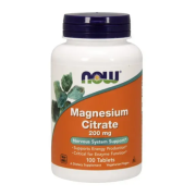 NOW  Magnesium Citrate 200 мг - 100 таб