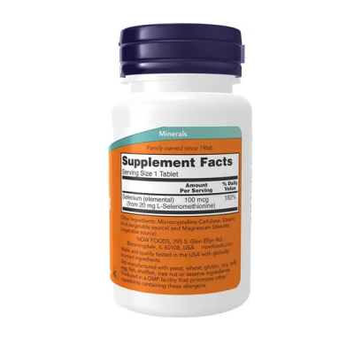 NOW SELENIUM 100 мкг  100 таб