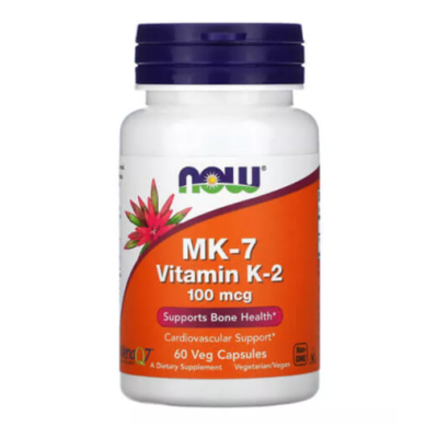 NOW Vitamin MK-7 K-2 100 мкг - 60 веган капс