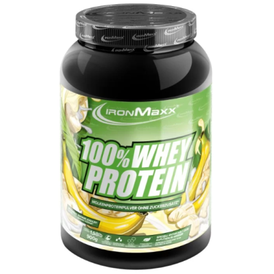 IronMaxx 100% Whey Protein - 900 г (банку) - Банановий йогурт