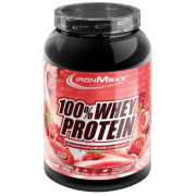 IronMaxx 100% Whey Protein - 900 г (банку) - Полуниця