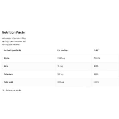 OV Biotin Plus - 100 таб