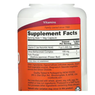 NOW C-1000 RH Bioflavonoids 100 таб