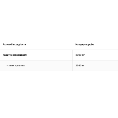 OV Creatine Monohydrate - 500 г (пакет) - без смаку