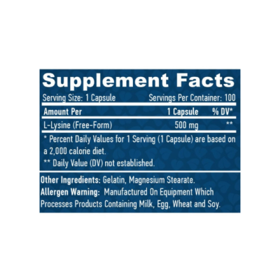 HL L-Lysine 500 мг - 100 капс