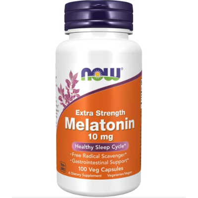 NOW Melatonin 10 мг 100 веган капс