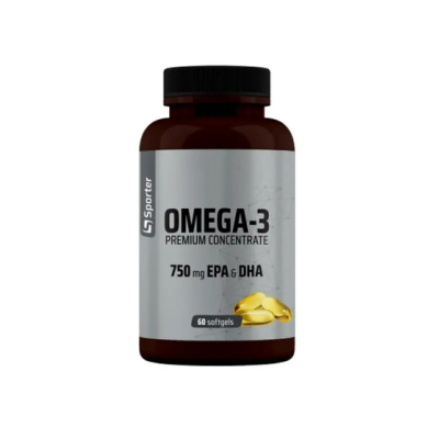 Sporter Omega 3 Prem.Concentrate 750 mg EPA&DHA - 60 гелевих капсул