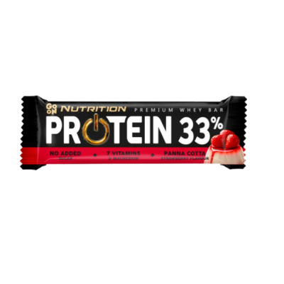 GoOn Батончик Protein 33% Panna Cotta Strawberry 50 г