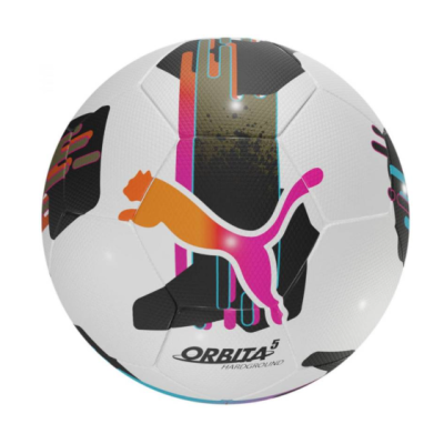М'яч футбольний Puma Orbita 5 TB Hardground білий, чорний, рожевий Уні 5