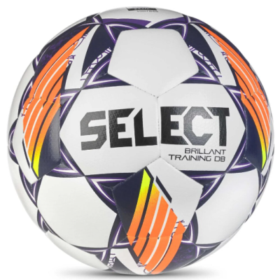 М'яч футбольний Select BRILLANT TRAINING DB v24 білий, фіолетовий Уні 4