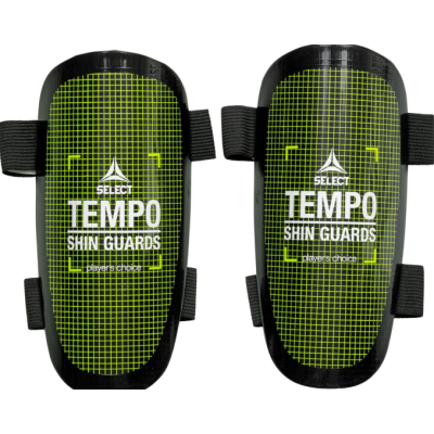 Щитки футбольні SELECT SHIN GUARD TEMPO v25 чорний, зелений Уні S (зріст до 152см)