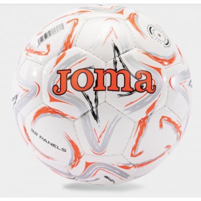 М'яч футбольний Joma EGEO II білий, кораловий Уні 4