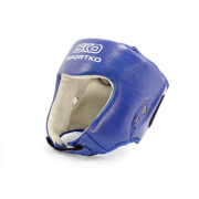 Шлем боксерский с печатью ФБУ кожа SPORTKO, р.S(синий)