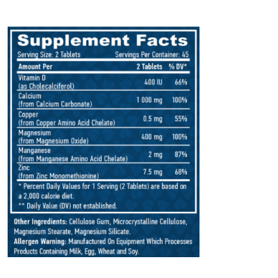 HL Calcium Magnesium & Zinc with Vitamin D - 90 таб