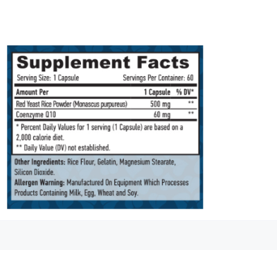 HL Co-Q10 60mg. & Red Yeast Rice 500mg - 60 капс