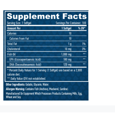 HL Omega 3 1000mg - 100 софт гель