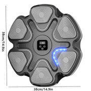 Боксерский тренажер электронный, настенный с дисплеем и музыкальной колонкой 2000 мАч GB-33684
