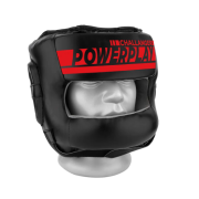 Боксерський шолом тренувальний PowerPlay 3067 Challanger з бампером PU + Amara Червоний L