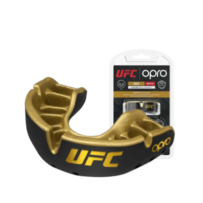 Капа OPRO Gold UFC дитяча (вік до 10р.) Black/Gold (art.102517001)