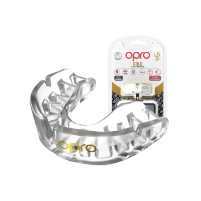 Капа OPRO Gold дитяча (вік до 10р.)  Clear (art.102505007)