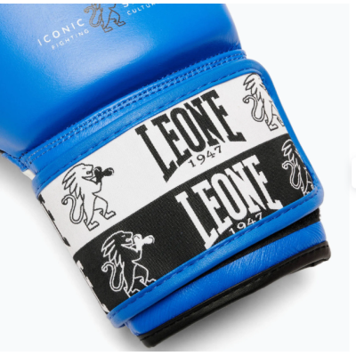Боксерські рукавиці Leone GN208 ICONIC Blue 10 унцій