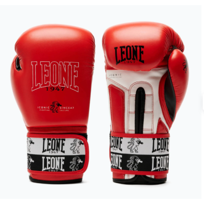 Боксерські рукавиці Leone GN208 ICONIC Red 10 унцій