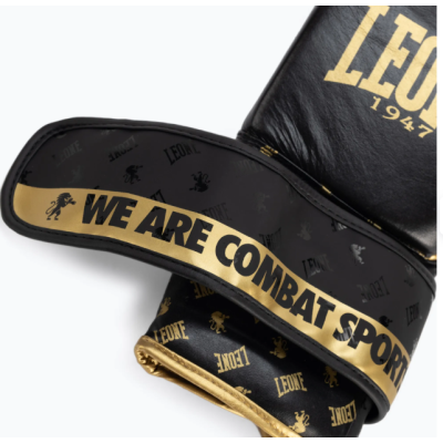 Боксерські рукавиці Leone GN220 DNA Black 12 унцій