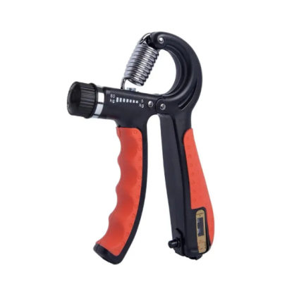 Еспандер кистьовий з лічильником PowerPlay PP-4402 з регульованим навантаженням 10-60 кг. Червоний