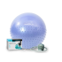М'яч для фітнесу (фітбол) напівмасажний PowerPlay 4003 Ø75 cm Gymball Sky Blue + помпа