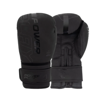 Боксерські рукавиці PowerPlay 3024 Ultra Mat Чорні 8 унцій