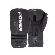 Боксерські рукавиці PowerPlay 3024 Ultra Mat Чорно-Білі 8 унцій