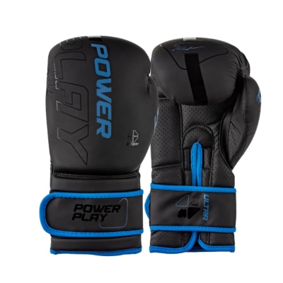 Боксерські рукавиці PowerPlay 3024 Ultra Mat Чорно-Темно сині 10 унцій