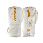 Боксерские перчатки PowerPlay 3089 Alpha Белые 10 унций