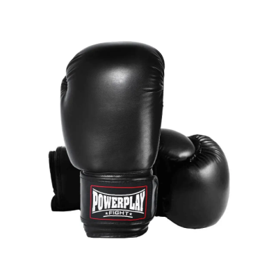 Боксерские перчатки PowerPlay 3004 Classic Черные 6 унций
