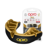 Капа OPRO Gold детская (возраст до 10 лет) Black/Gold (art.102505001)