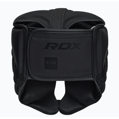 Боксерський шолом RDX T15 Noir Cheek Protector Matte Black XL