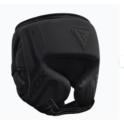 Боксерський шолом RDX T15 Noir Cheek Protector Matte Black XL