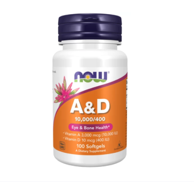 NOW A&D 10000 МЕ - 100 софт гель
