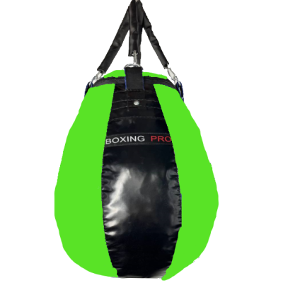 Груша "КАПЛЯ PRO" + кріплення / окружність 1,8 m. (d=0,29 m.) - ПВХ (чорно-зелена)