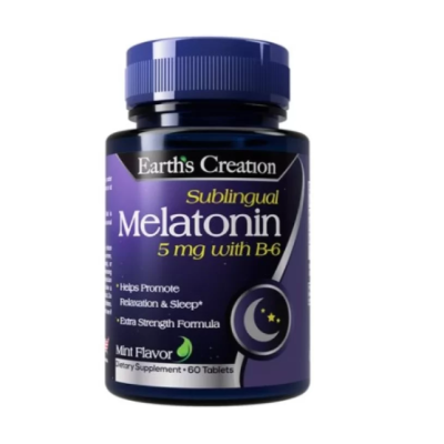 Earths Melatonin 5 mg with B-6 (Sublingual) - 60 таб