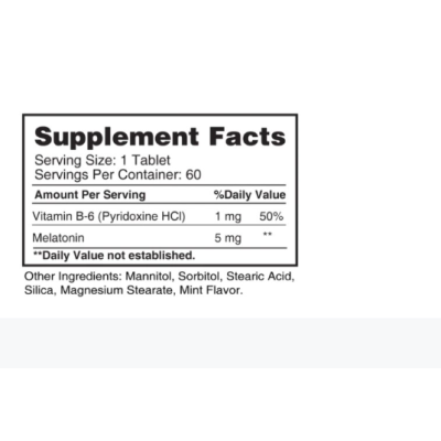 Earths Melatonin 5 mg with B-6 (Sublingual) - 60 таб