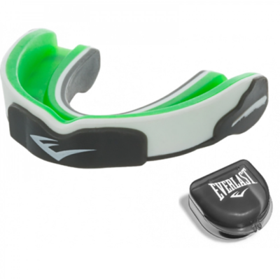 Капа для боксу Everlast EVERGEL MOUTH GUARD зелений, білий Уні UNI