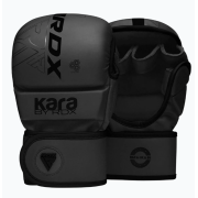 Перчатки для ММА (греплинговые перчатки) RDX F6 KARA Matte Black Plus L/XL