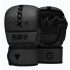 Рукавиці для ММА (Греплінгові рукавички) RDX F6 KARA Matte Black Plus L/XL