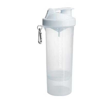 Шейкер спортивний Smartshake Slim 500ml Pure White