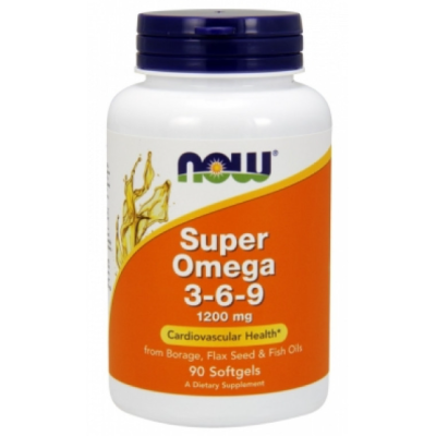 NOW Super Omega 3-6-9 1200 мг - 90 софт гель