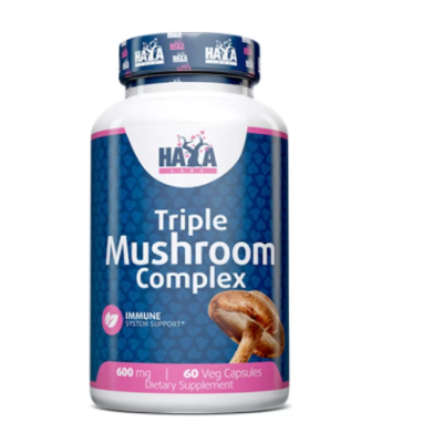 HL Triple Mushroom Complex 600mg - 60 веган капс