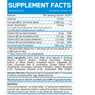 Everbuild Liquid L-Carnitine 3000 мг + Green Tea - 500 мл - грейпфрут