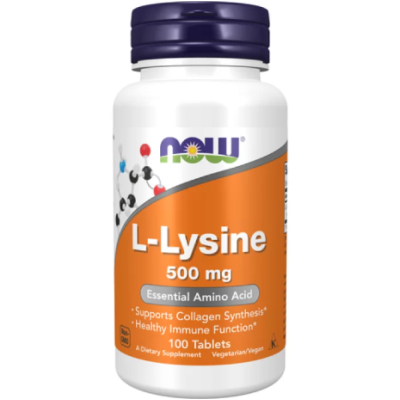 NOW L-Lysine, 500 мг  - 100 таб