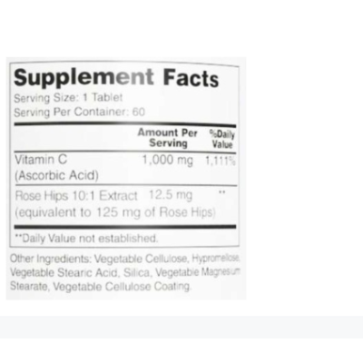 Earths Cre Vitamin C 1000 mg with rose hips - 60 таб